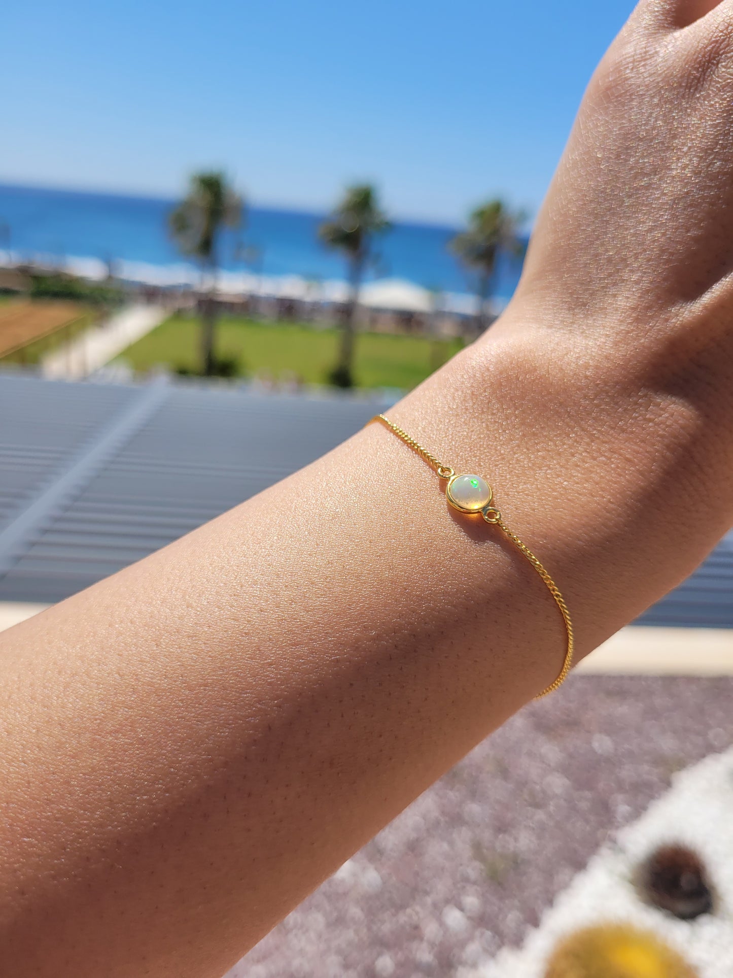 Monaco - Ethiopian Opal Chain Bracelet
