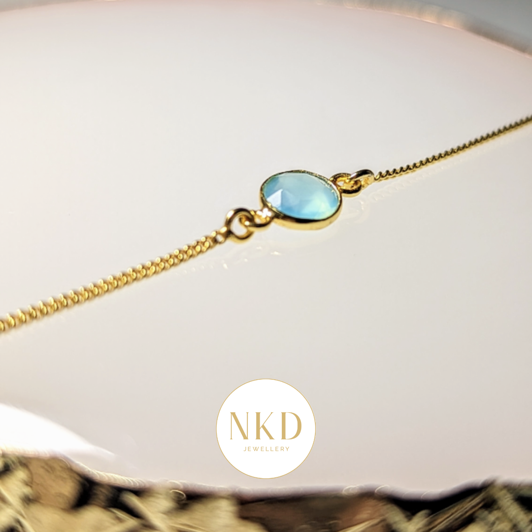 Monaco - Aqua Chalcedony Bracelet