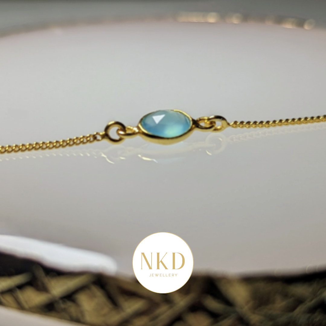 Monaco - Aqua Chalcedony Bracelet