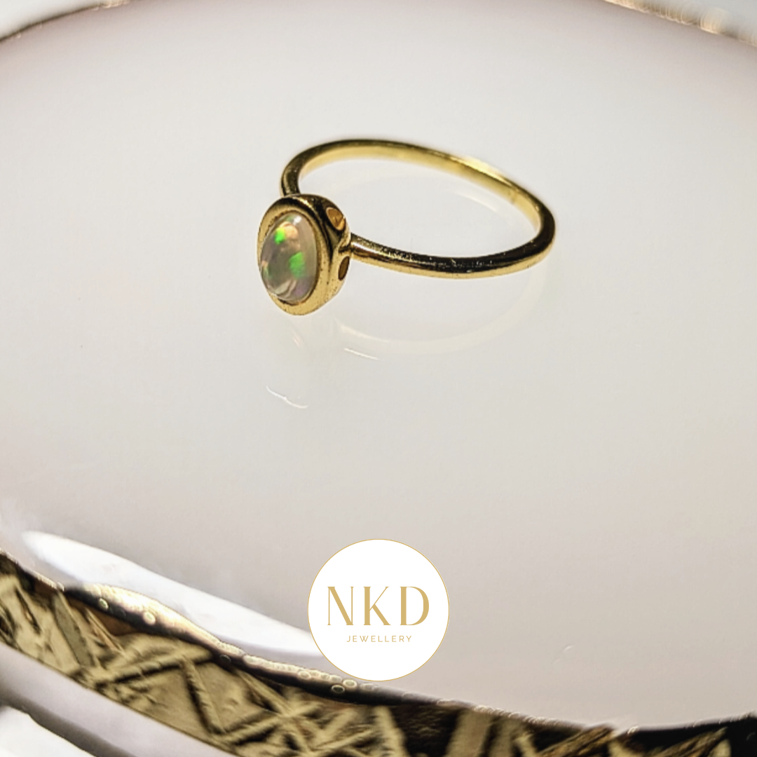 Melbourne - Ethiopian Opal Oval Ring