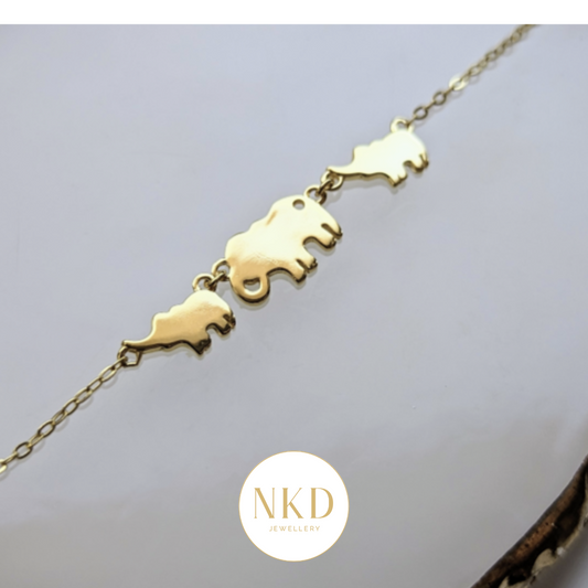 Herd of Elephants - 2 in 1 REVERSIBLE Bracelet