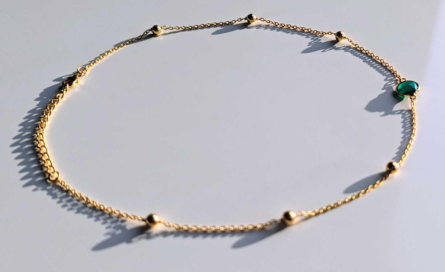 Nairobi - Green Onyx Beaded Necklace