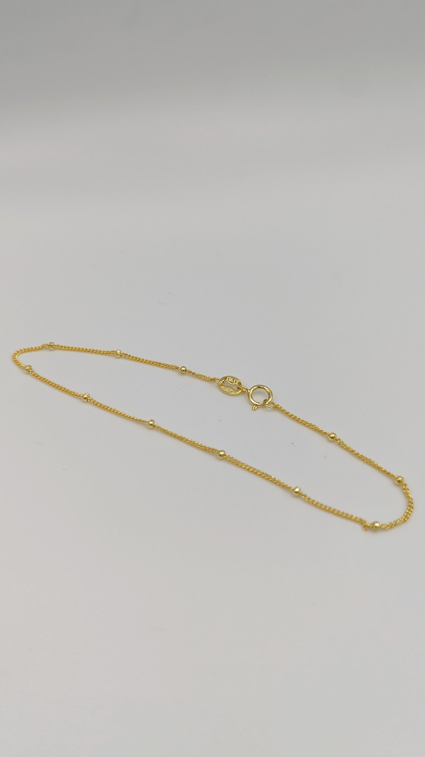 London - 18 ct Gold Vermeil Beaded Bracelet