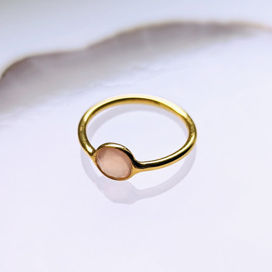 Doha - Rose Chalcedony Ring