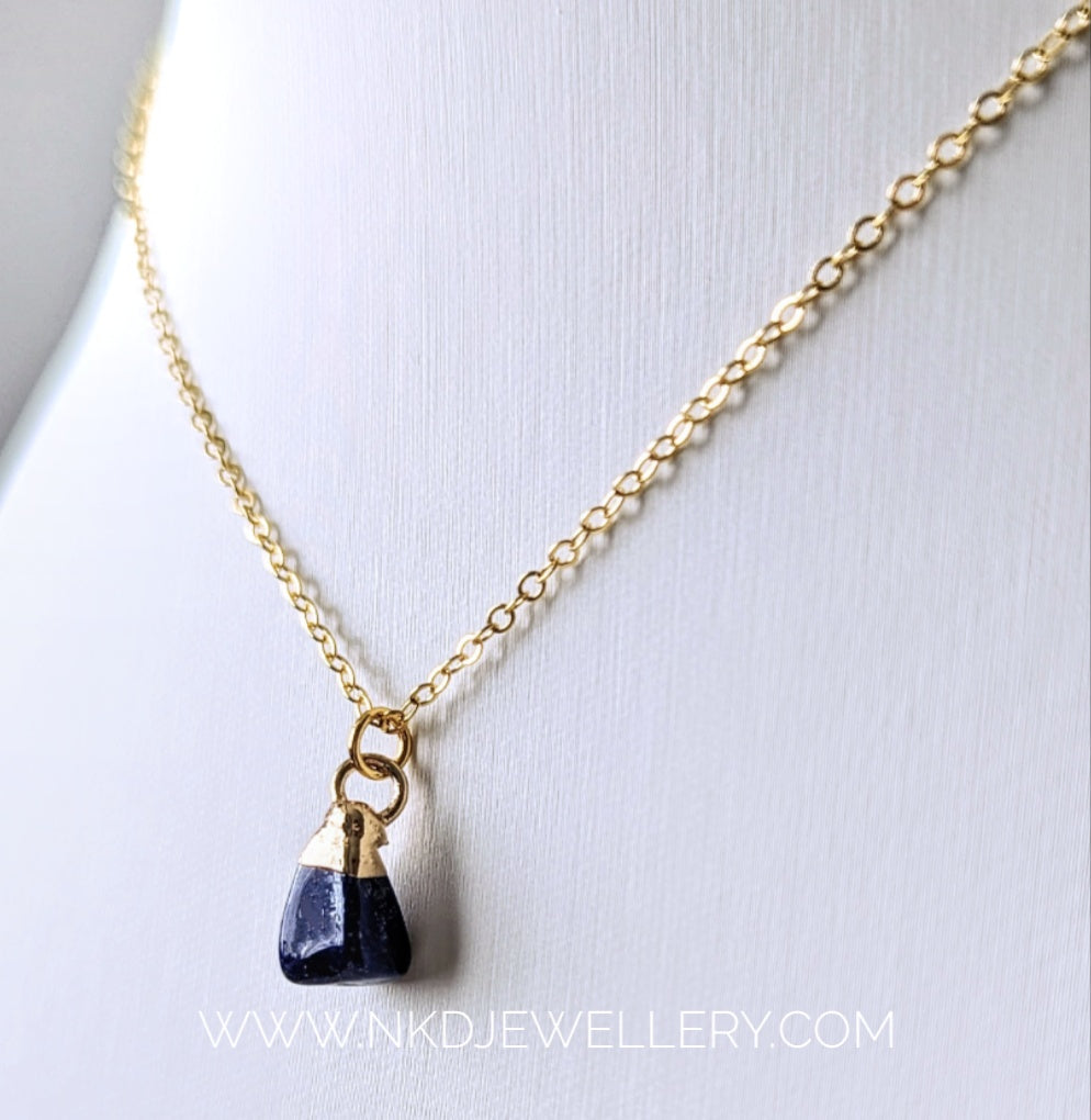 Lapis Lazuli - September Birthstone Pendant Necklace