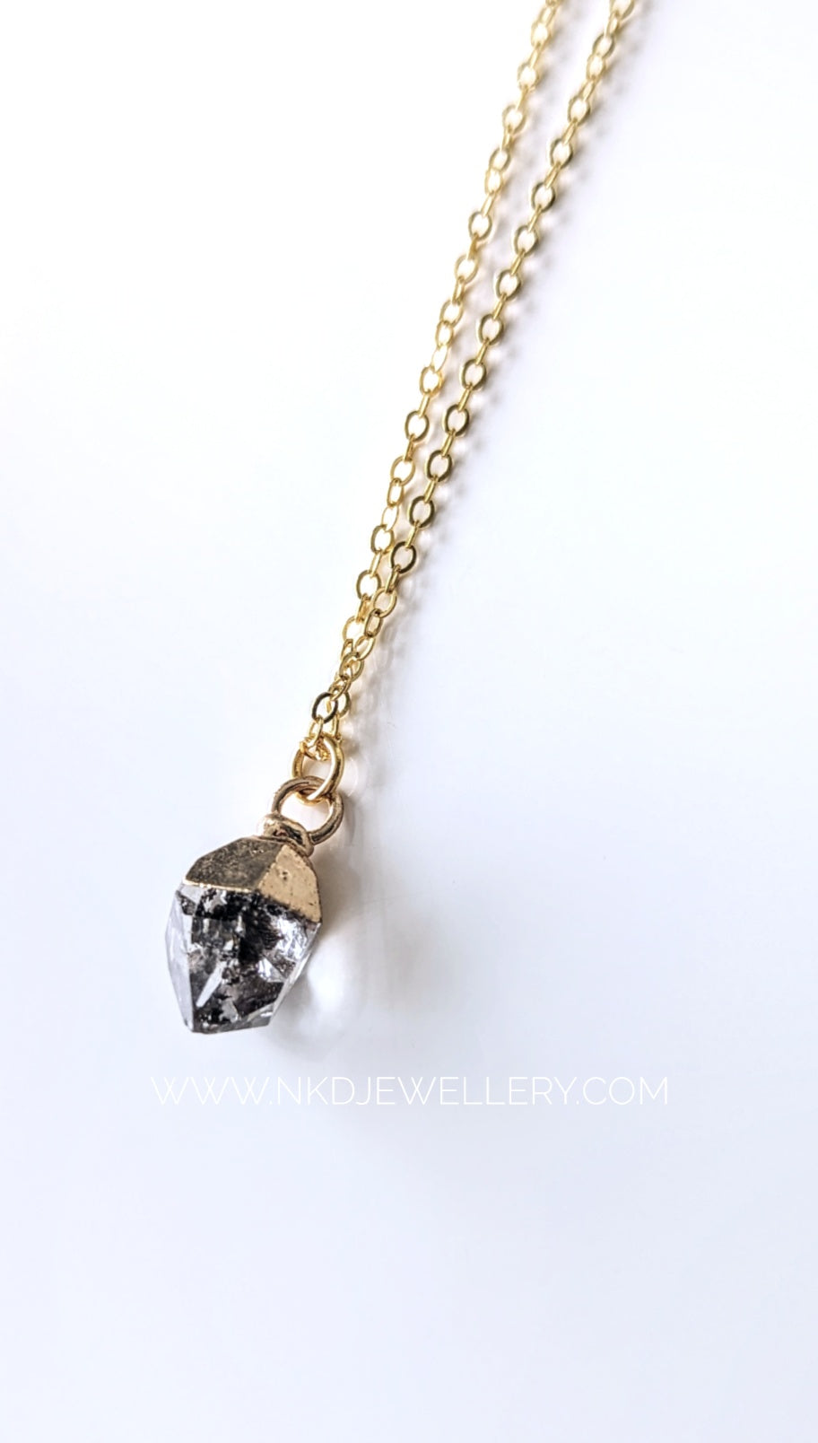 Herkimer Diamond - April Birthstone Pendant Necklace