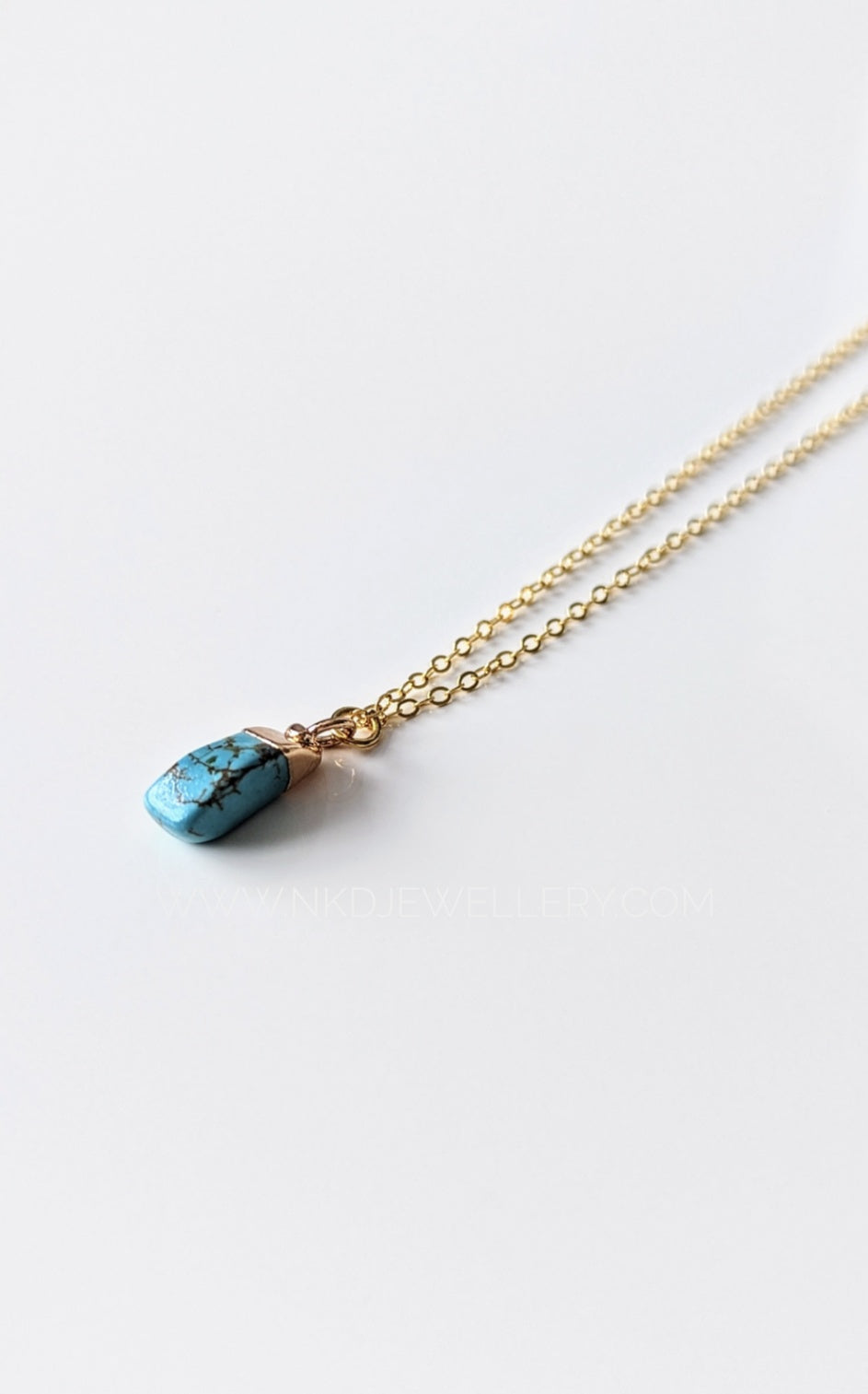 Turquoise - December Birthstone Pendant Necklace