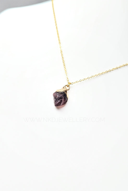 Garnet - January Birthstone Pendant Necklace