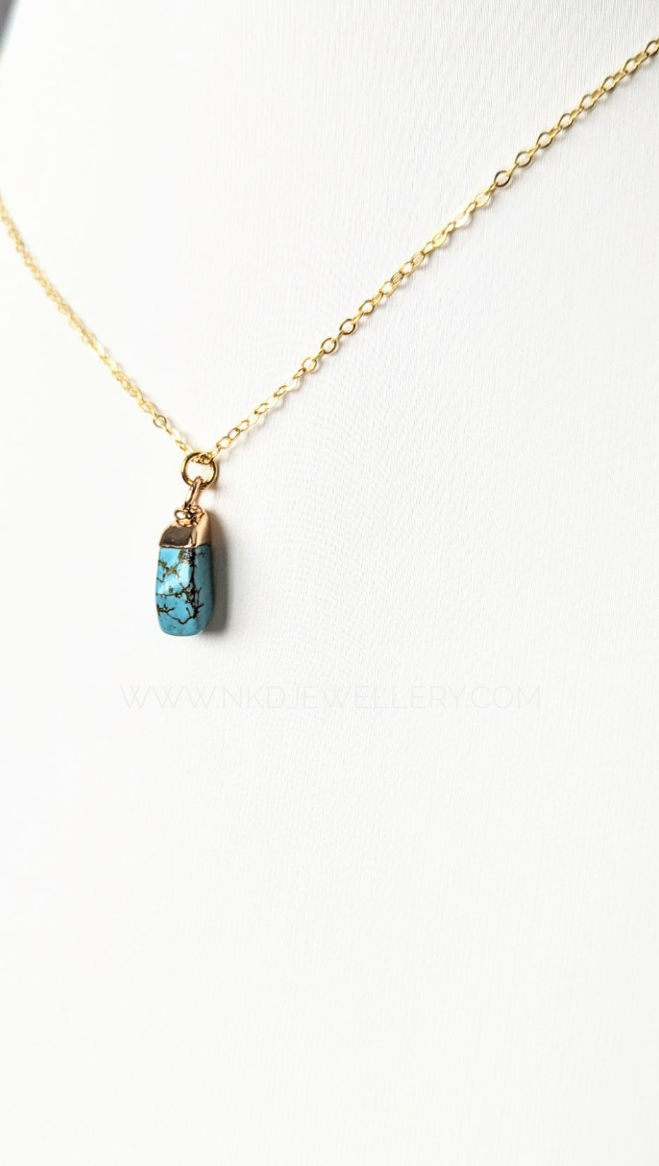 Turquoise - December Birthstone Pendant Necklace