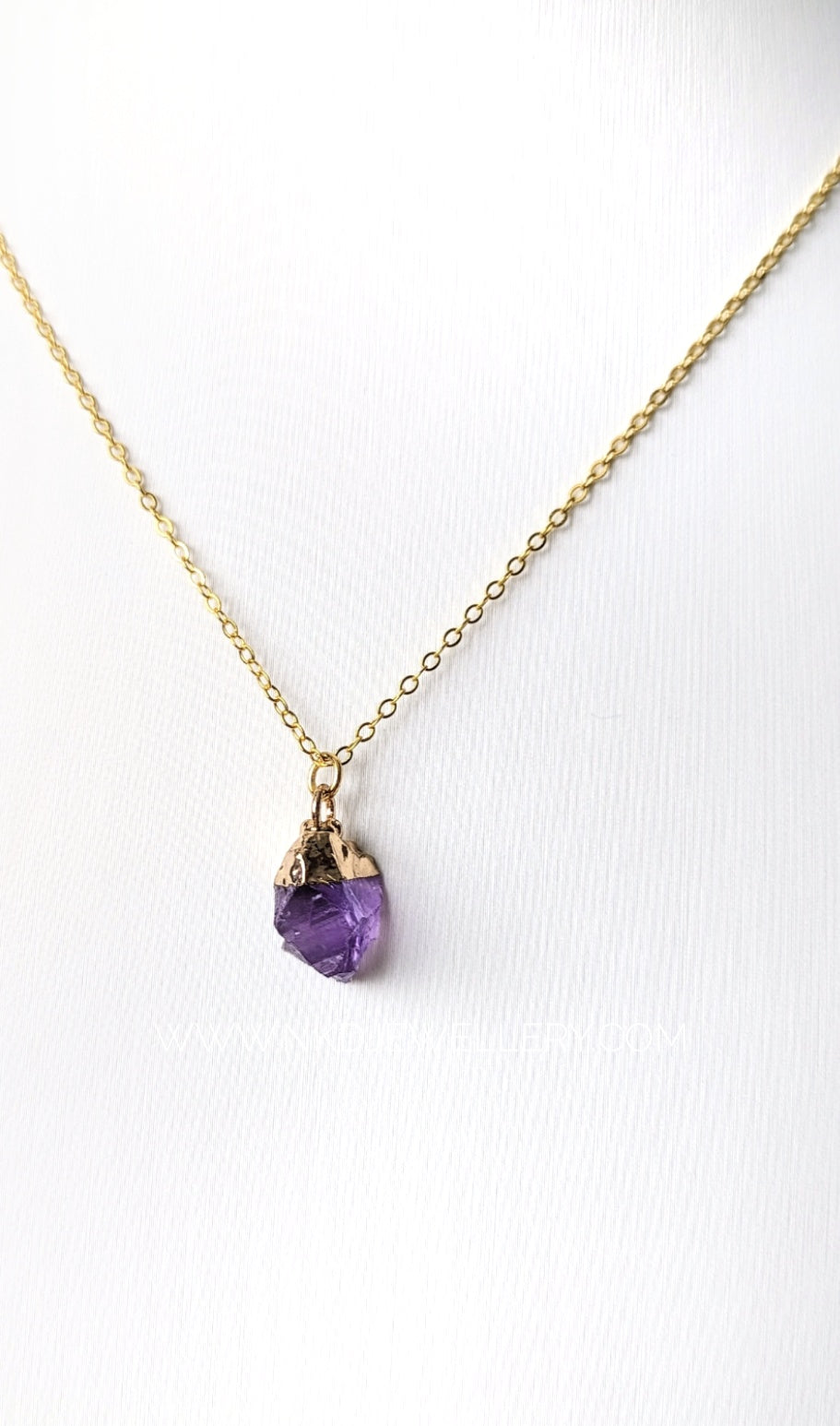 Amethyst - February Birthstone Pendant Necklace