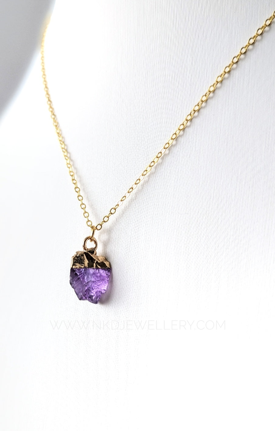 Amethyst - February Birthstone Pendant Necklace