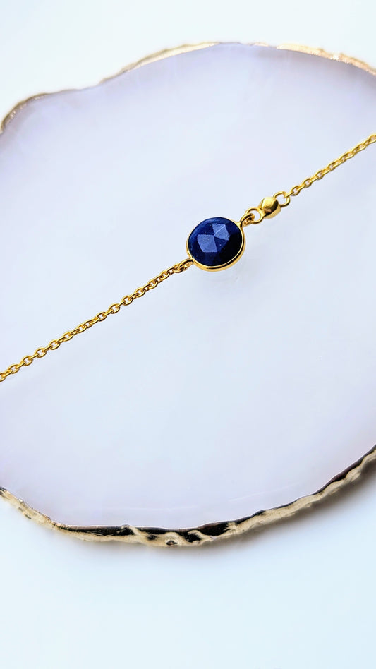 Monaco - Lapis Lazuli Chain Bracelet